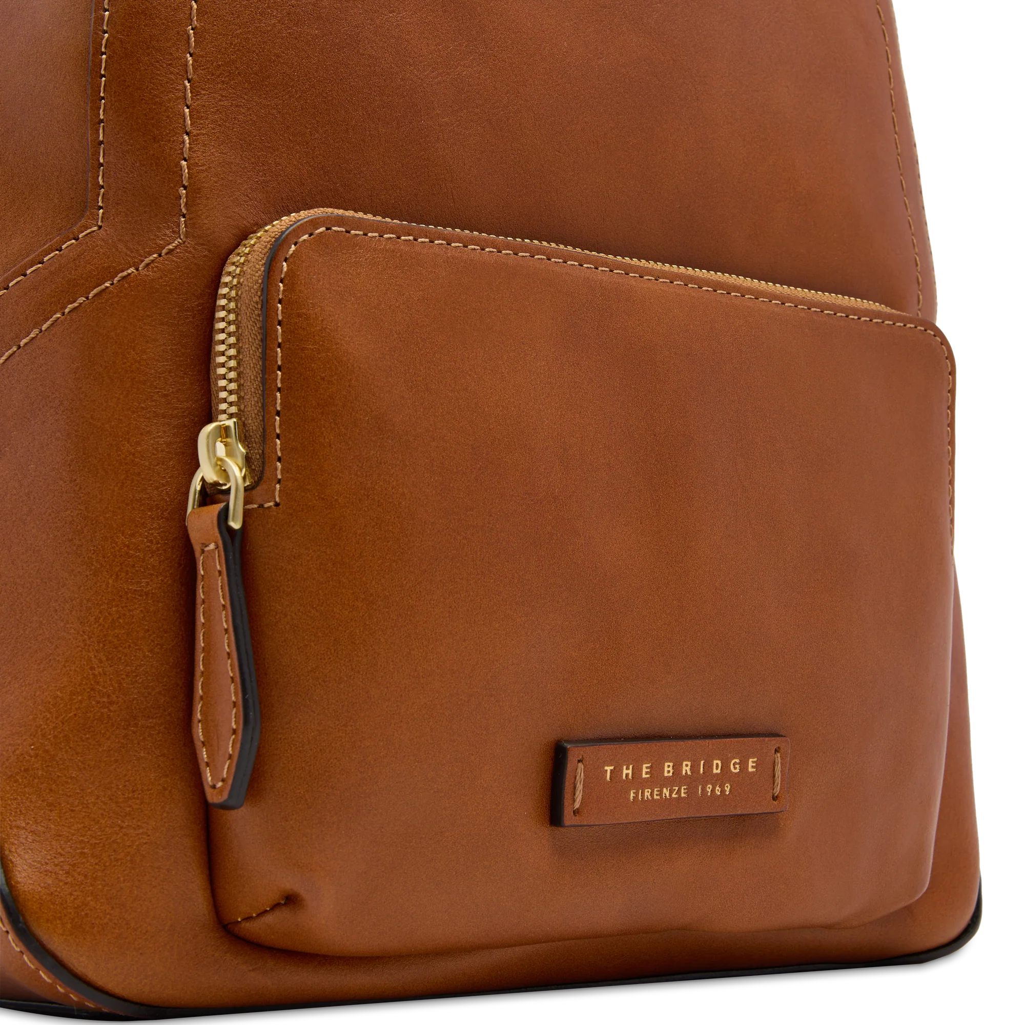 Zaino donna in pelle con tasca frontale - Image 5