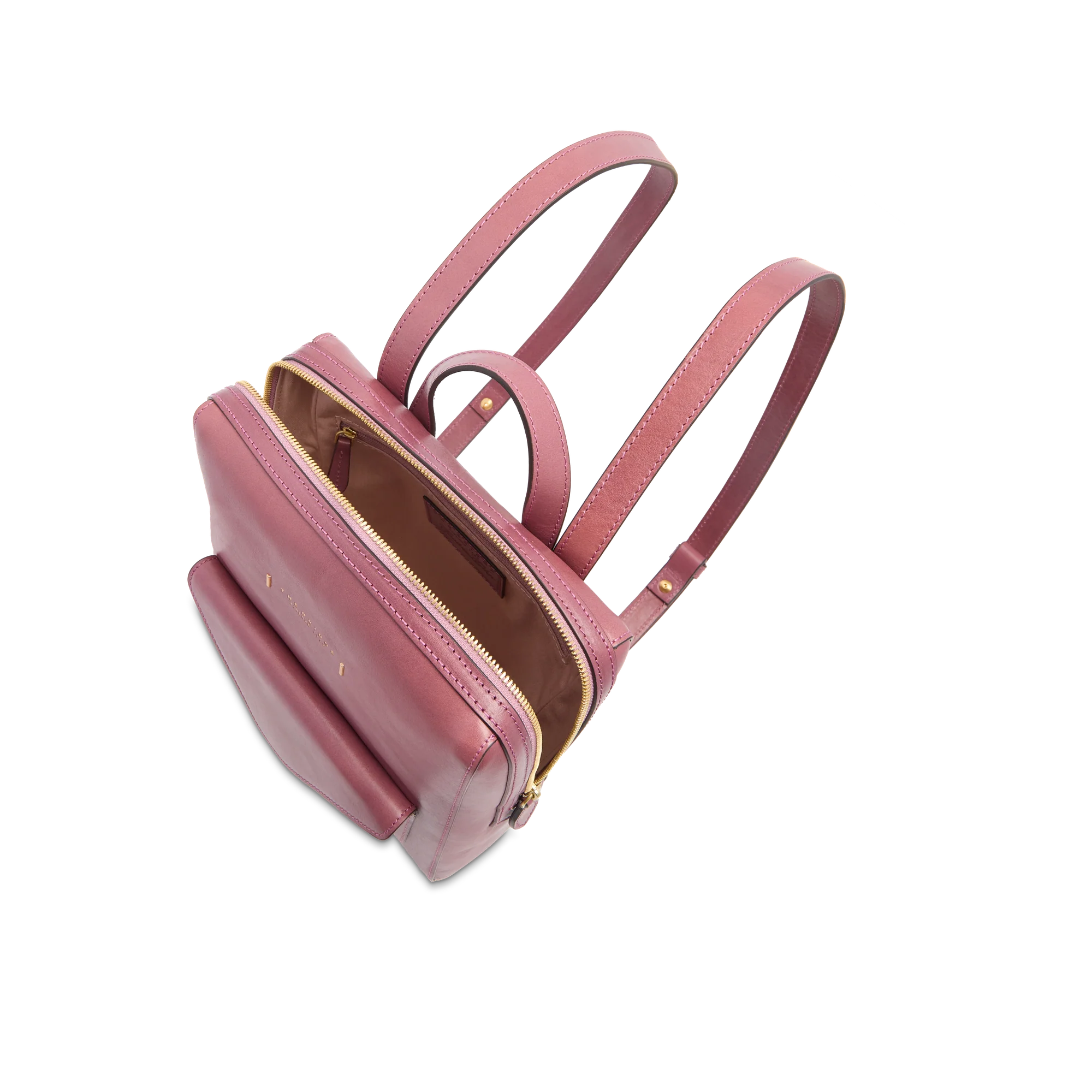 Zaino donna in pelle con tasca frontale - Image 4