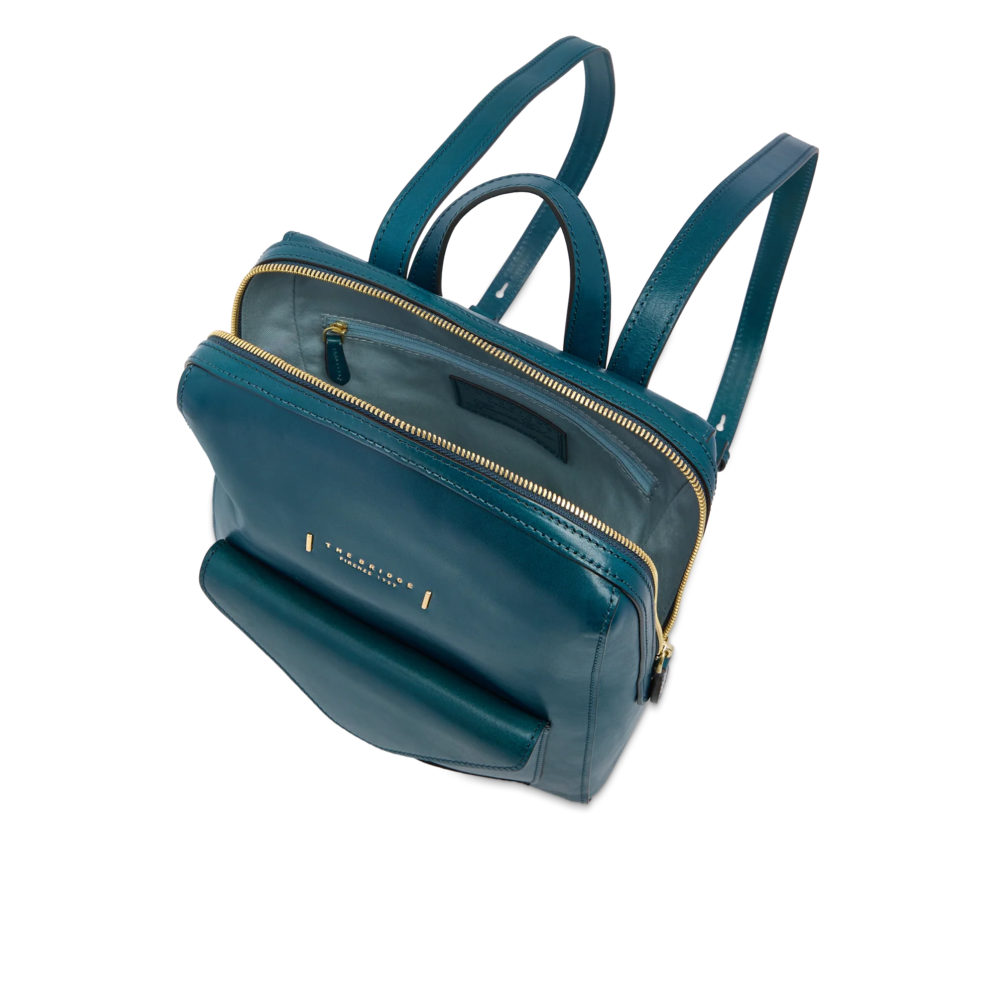 Zaino donna in pelle con tasca frontale - Image 4