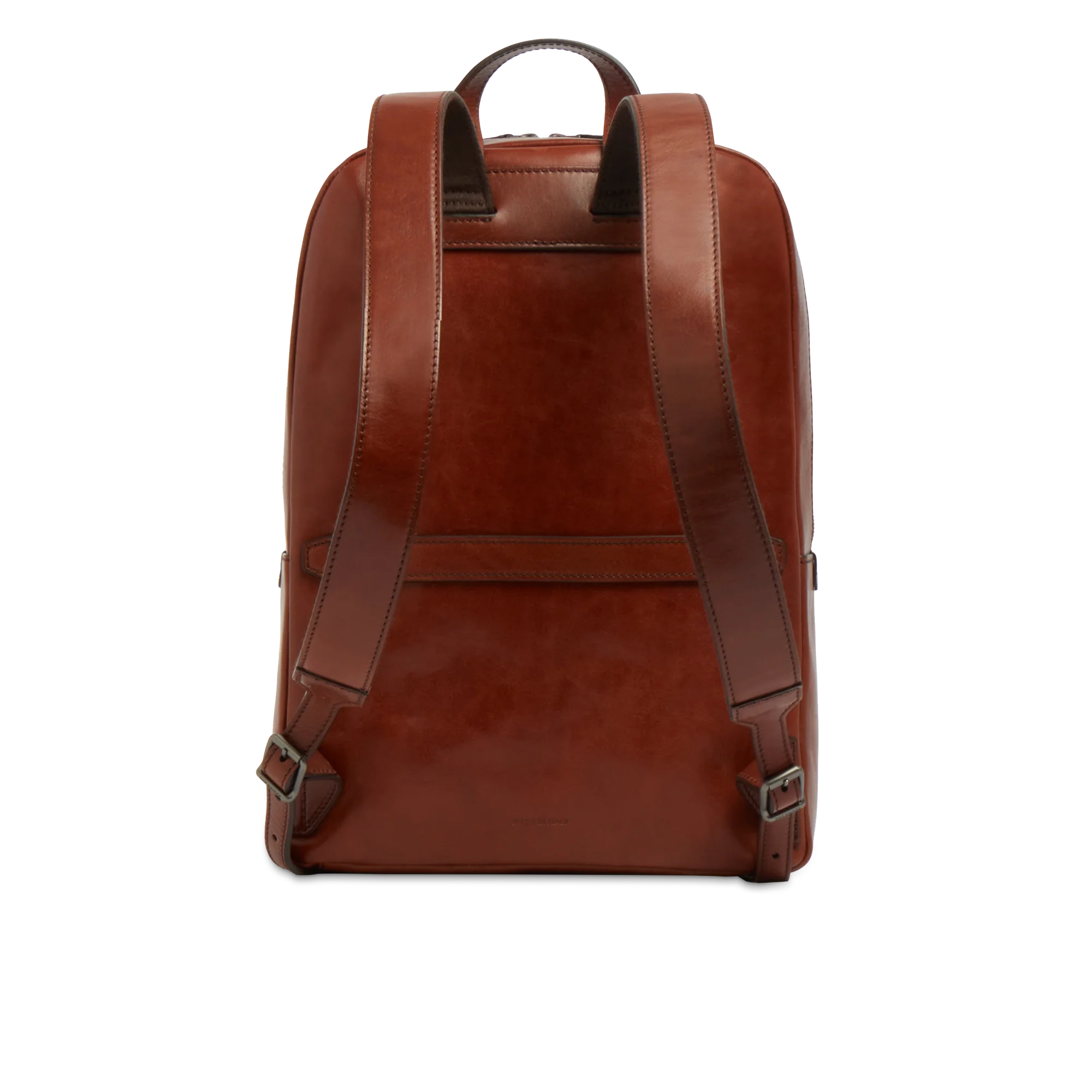 Zaino in pelle porta pc uomo una zip - Image 3