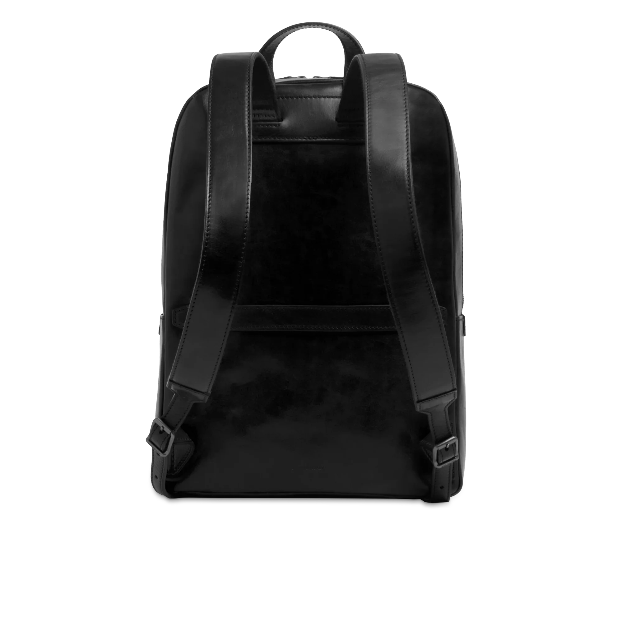 Zaino in pelle porta pc uomo una zip - Image 3