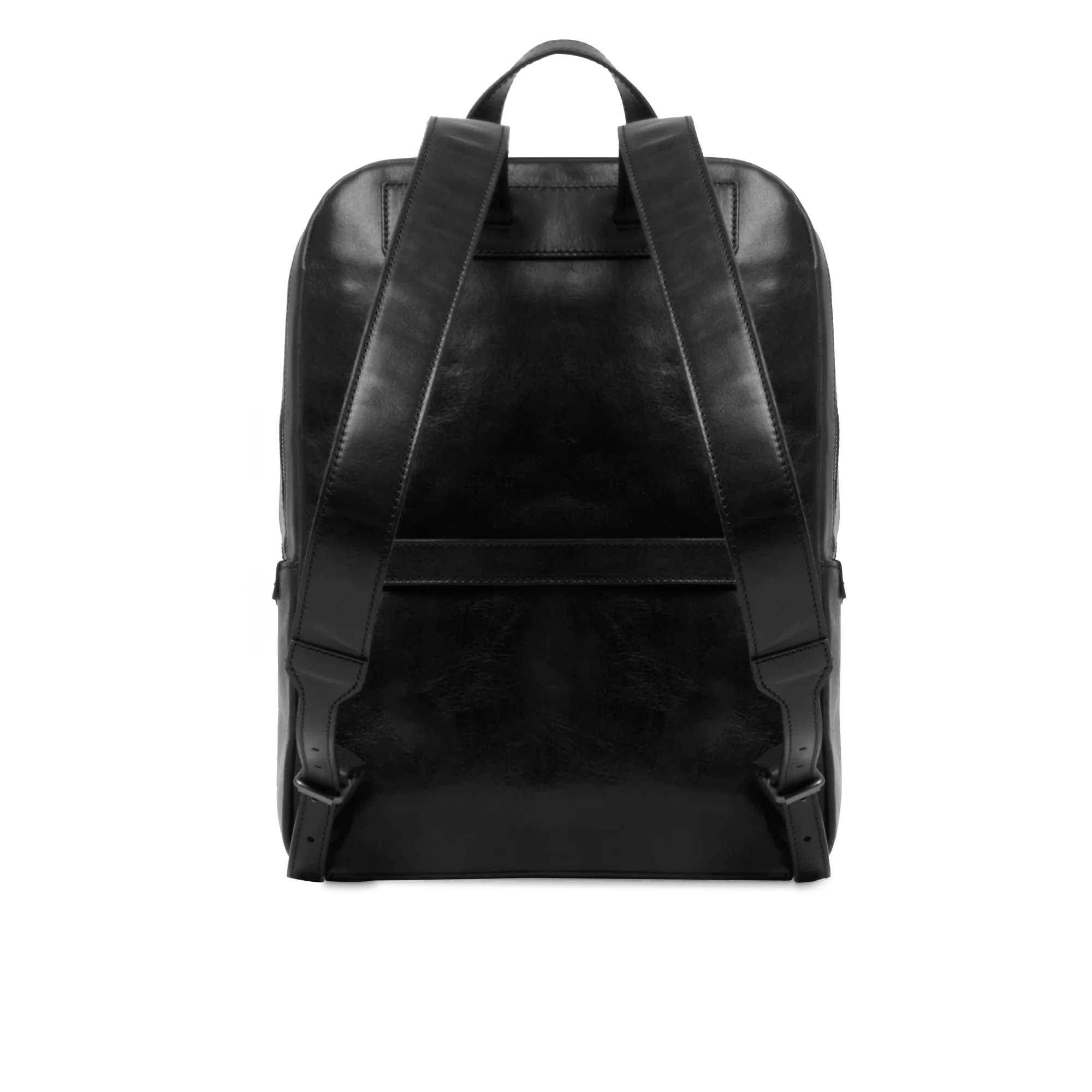 Zaino in pelle porta pc uomo due zip - Image 3