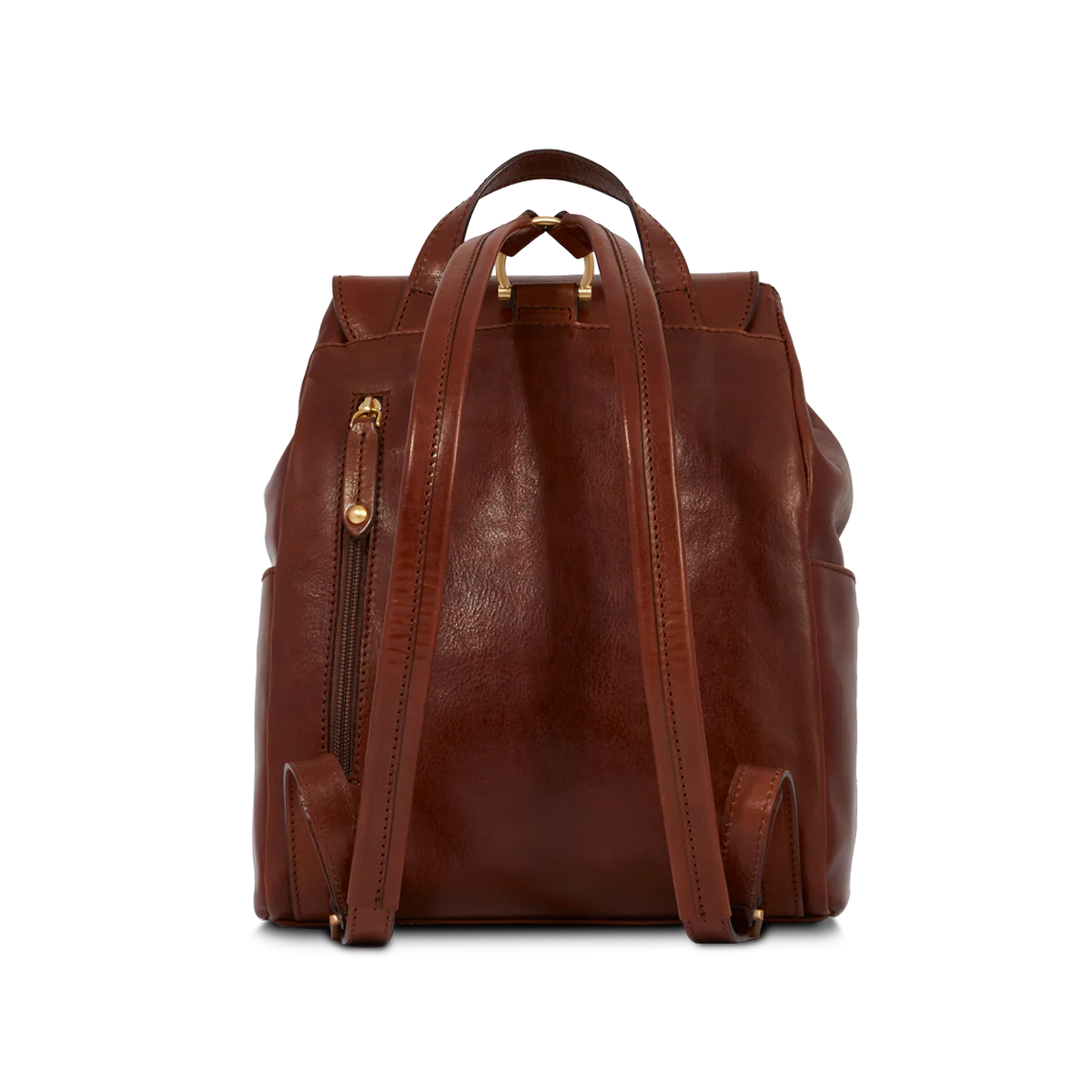 Zaino donna pelle con tasca frontale - Image 3