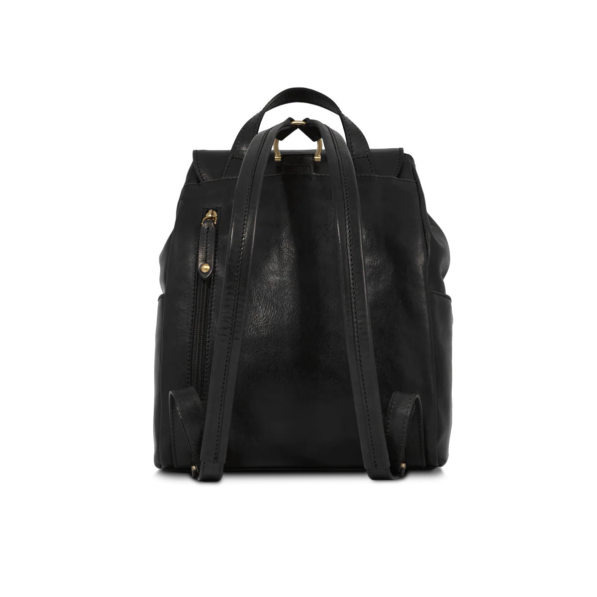 Zaino donna pelle con tasca frontale - Image 3