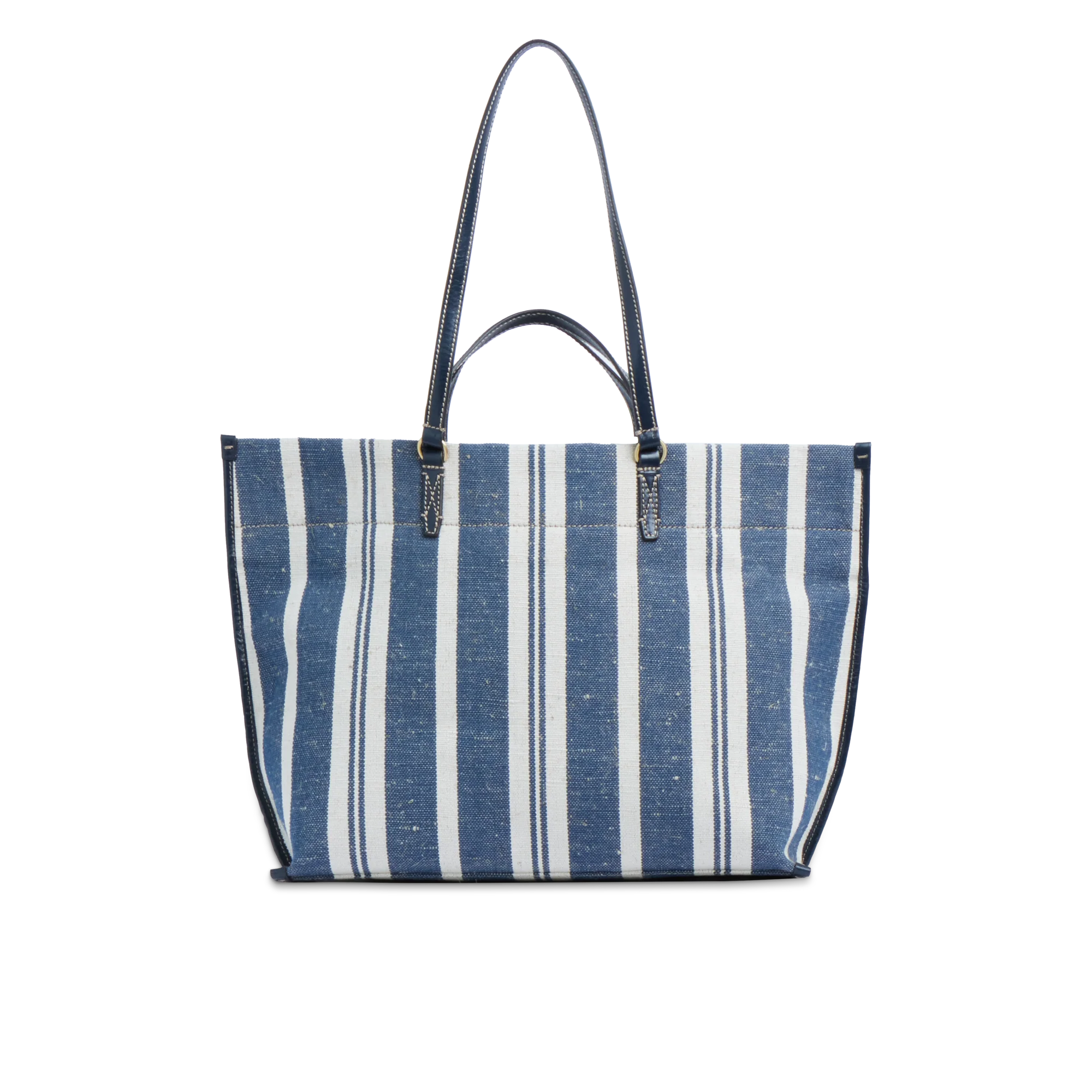 Borsa shopper pelle e tessuto - Image 3