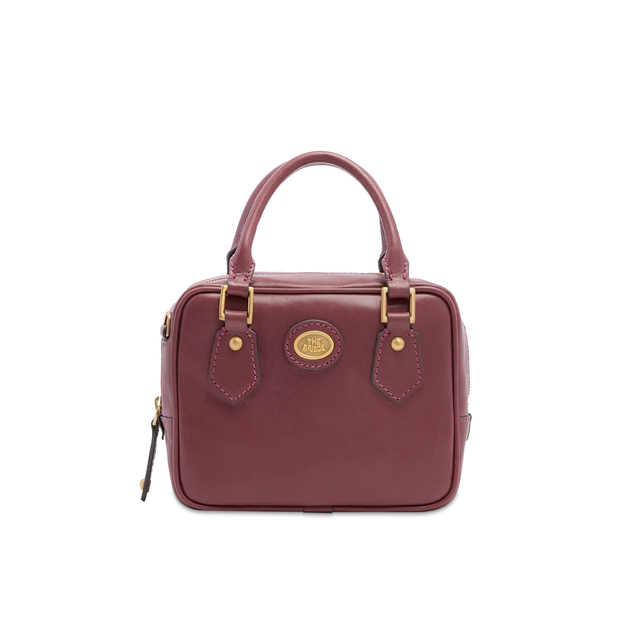 Bauletto in pelle con tracolla removibile