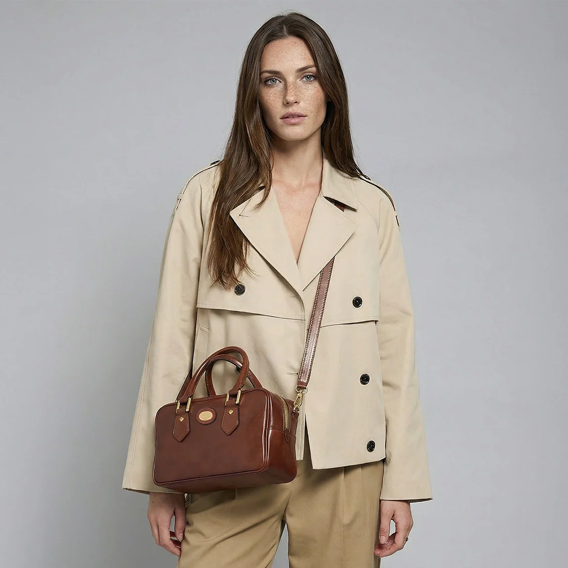 Bauletto in pelle con tracolla removibile - Image 7
