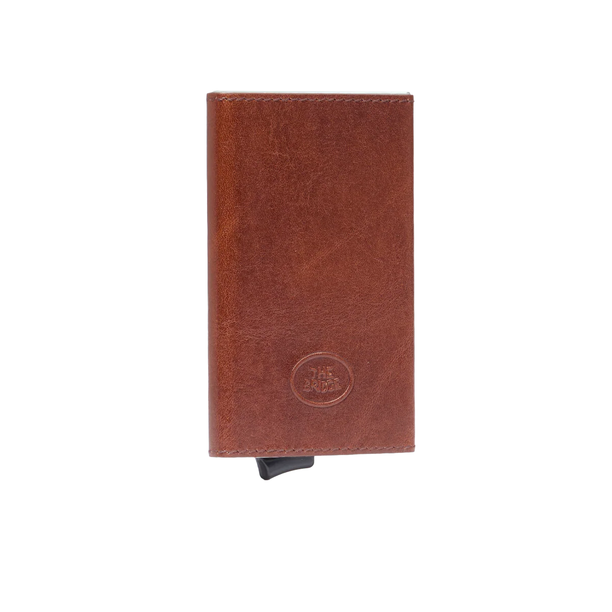 Portacarte in pelle a scatto con protezione rfid - Image 2