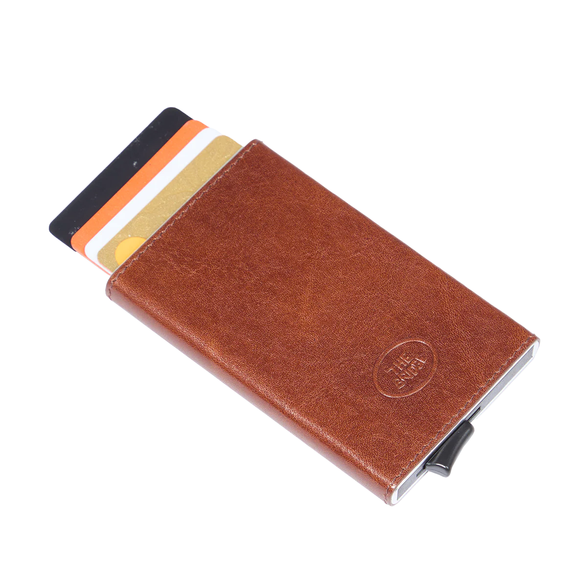 Portacarte in pelle a scatto con protezione rfid - Image 3