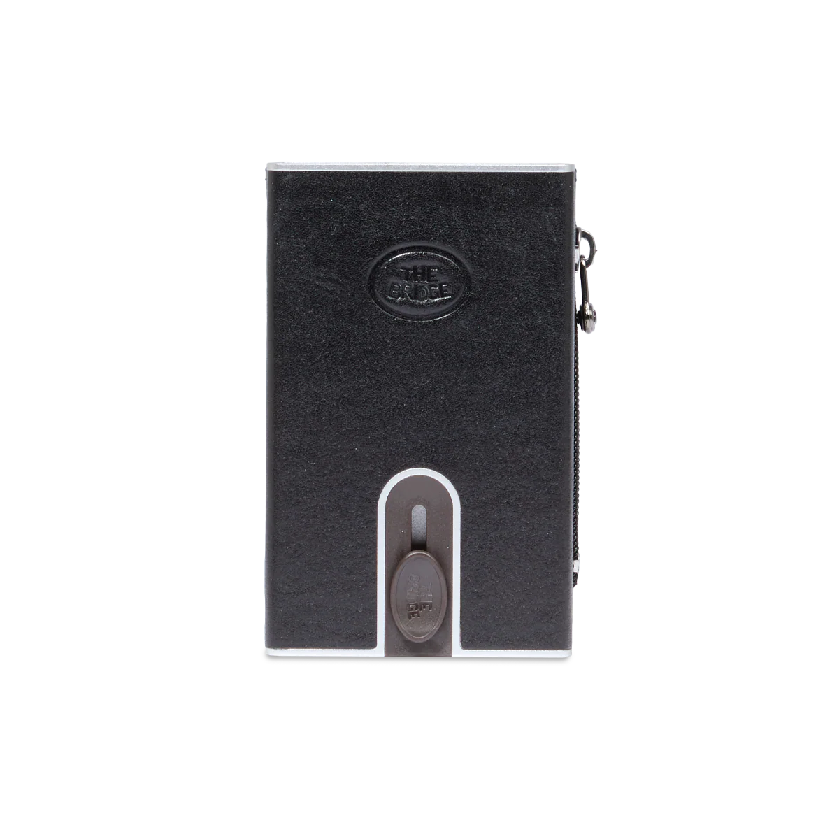 Portacarte in pelle a scatto con protezione rfid
