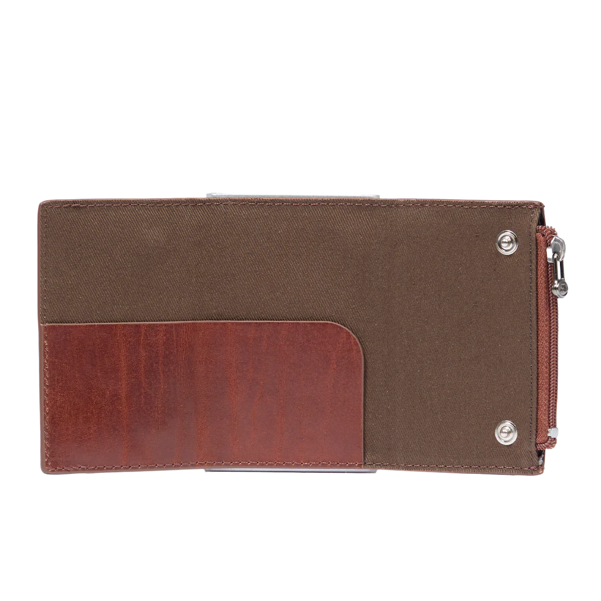 Portacarte in pelle a scatto con protezione rfid - Image 2