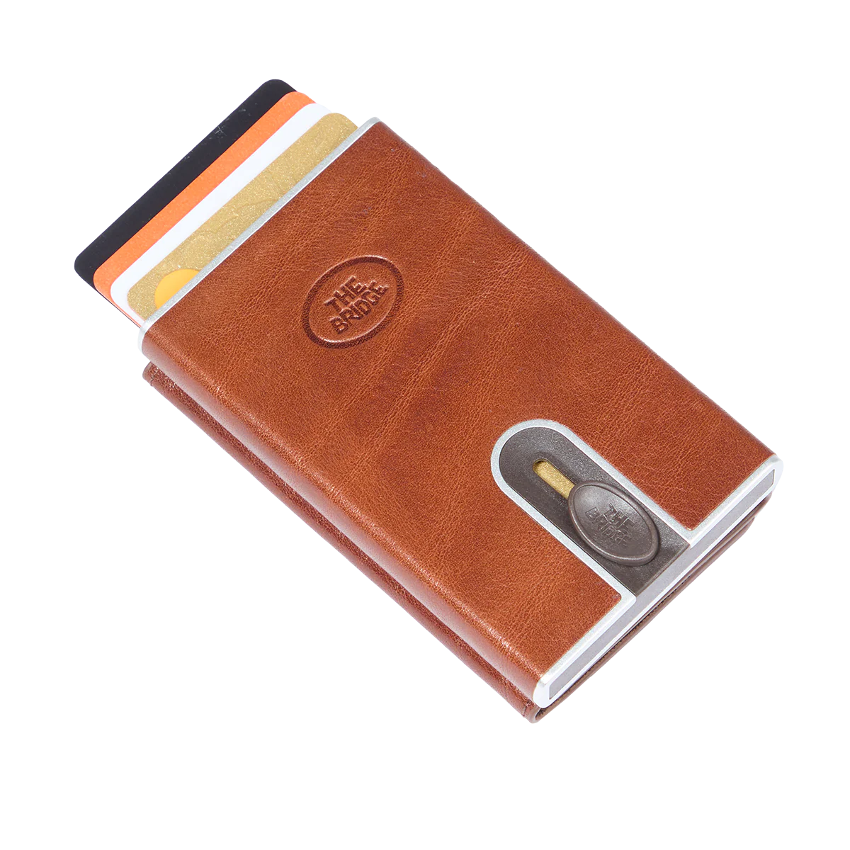 Portacarte in pelle a scatto con protezione rfid - Image 3