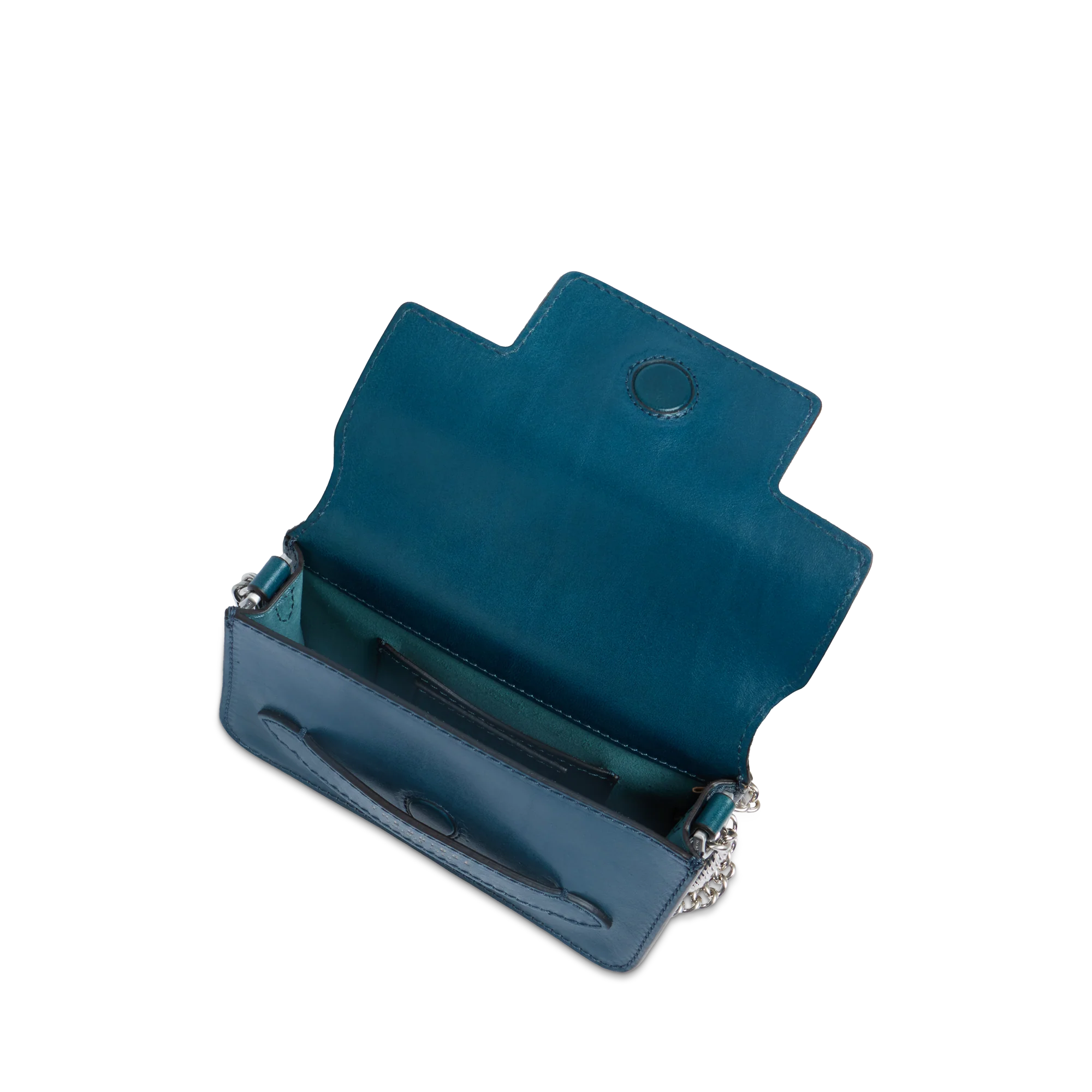 Borsa tracolla pelle con catena - Image 4