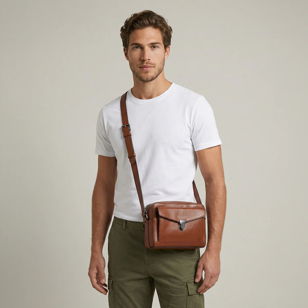 Borsa tracolla in pelle uomo - Image 6