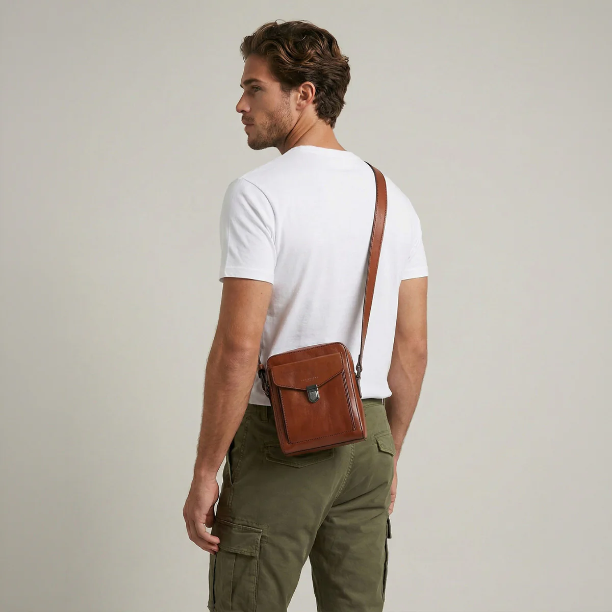 Borsa tracolla in pelle uomo - Image 6