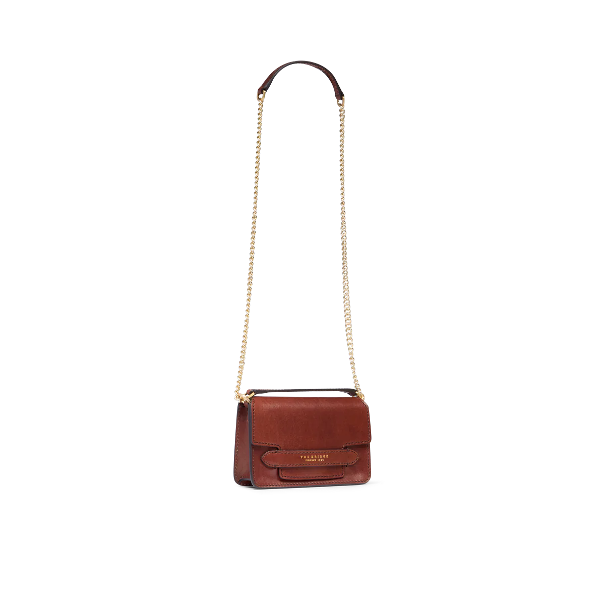 Borsa tracolla pelle con catena - Image 5