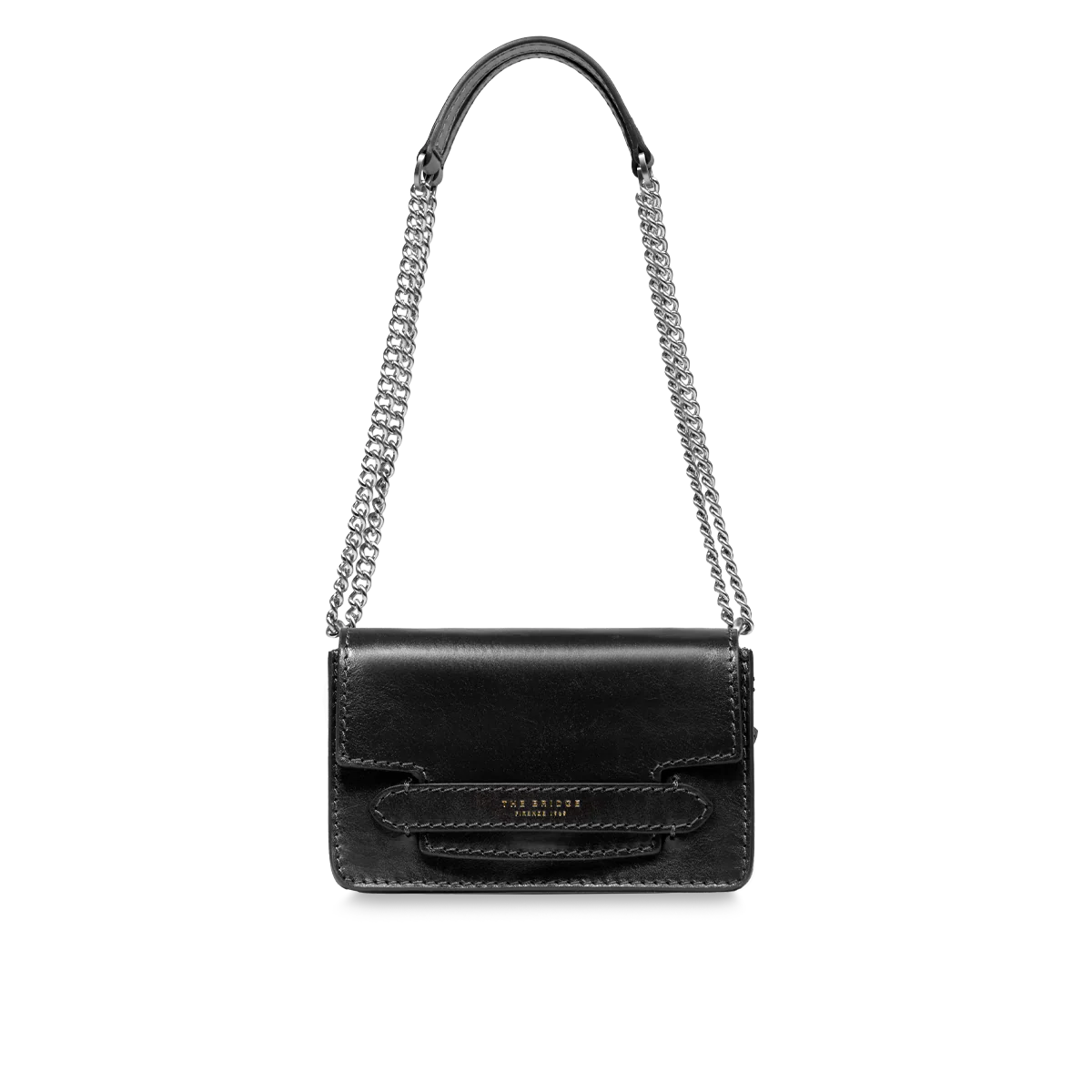 Borsa tracolla pelle con catena