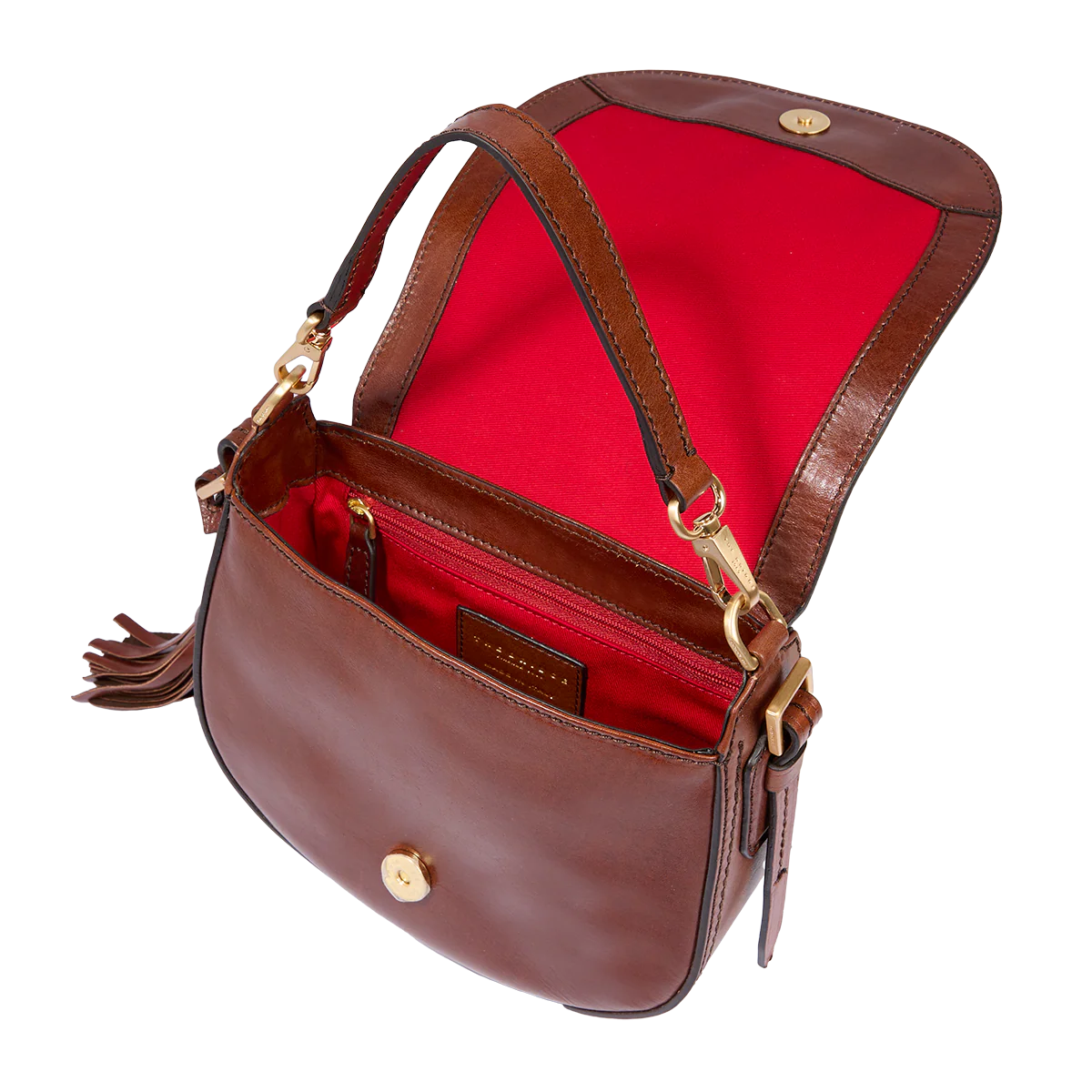 Borsa tracolla pelle con catena - Image 4