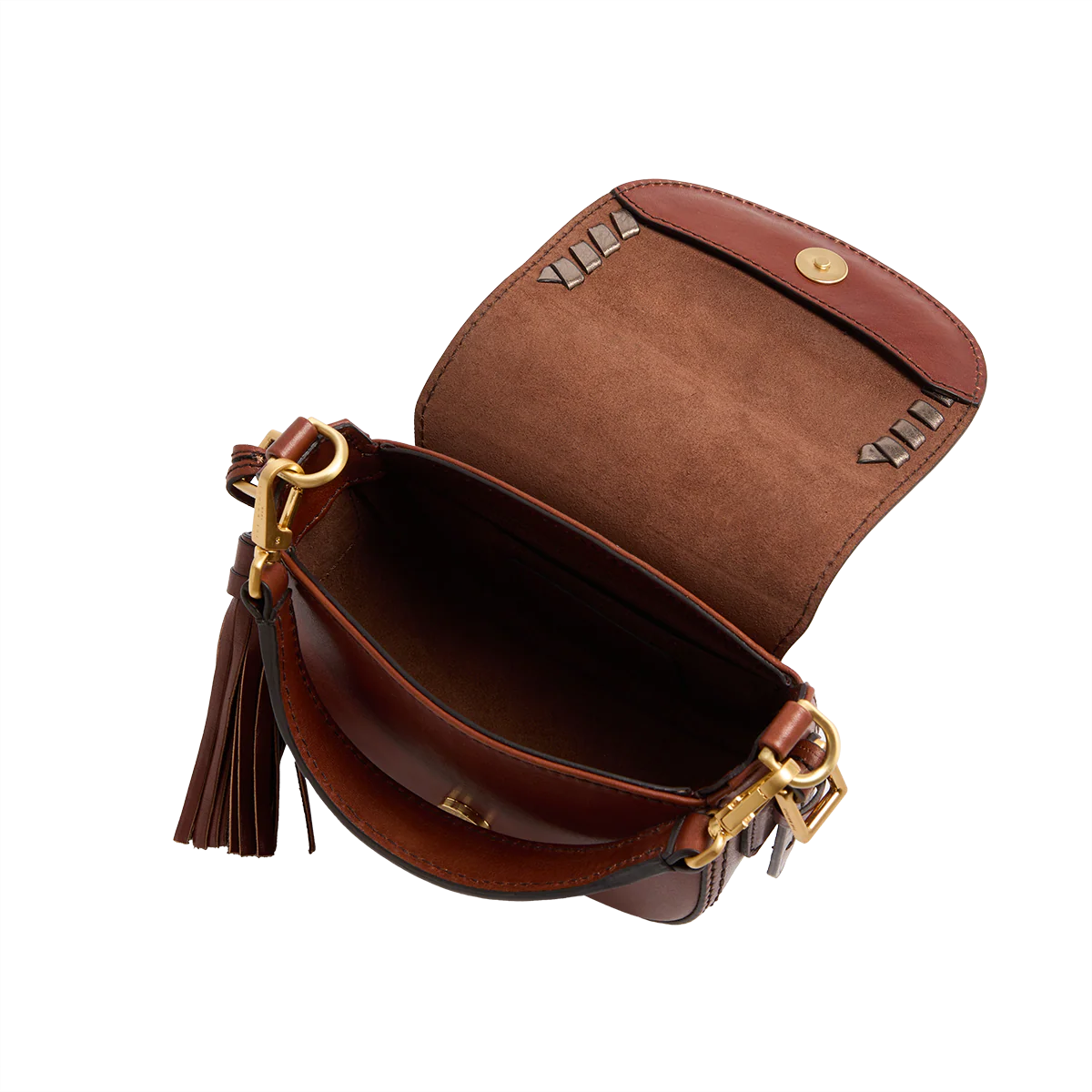 Pearl District Holiday Edition - Borsa a tracolla in pelle con dettagli bronzo - Image 4