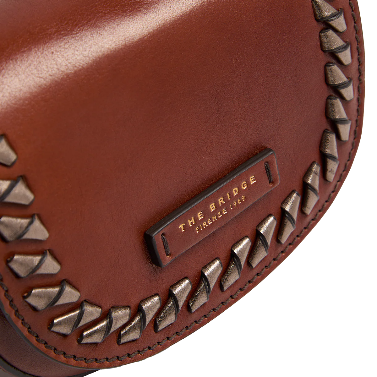 Pearl District Holiday Edition - Borsa a tracolla in pelle con dettagli bronzo - Image 5