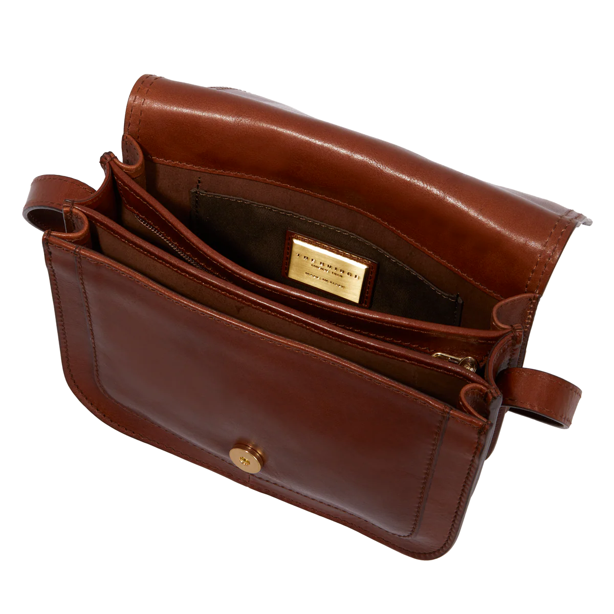 Borsa pelle tracolla a scomparti - Image 4