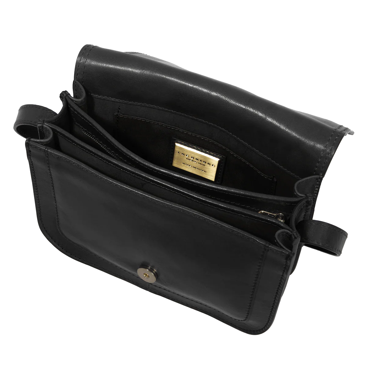 Borsa pelle tracolla a scomparti - Image 4