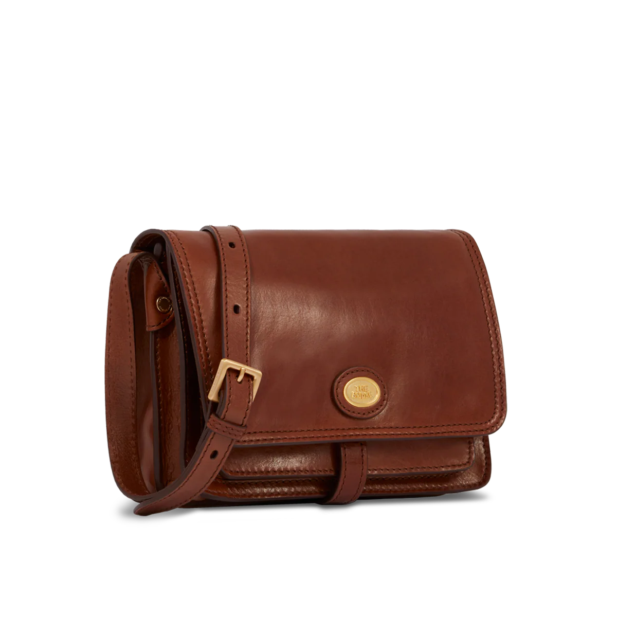 Borsa pelle tracolla a scomparti - Image 2