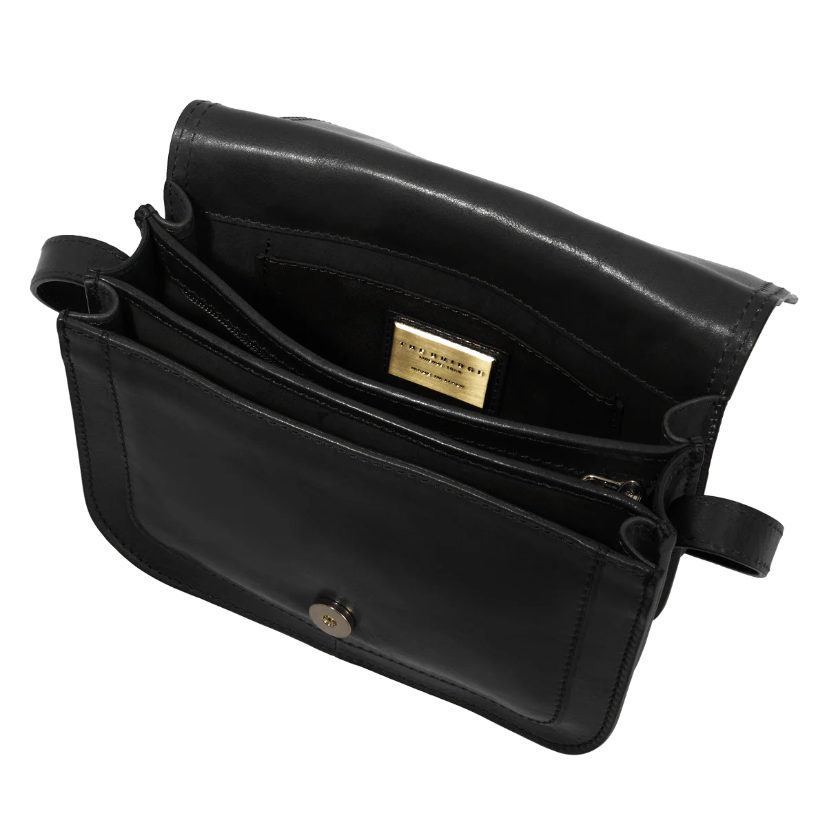 Borsa pelle tracolla a scomparti - Image 4