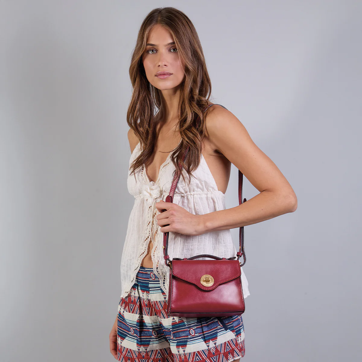 Borsa in pelle donna con tracolla removibile - Image 7