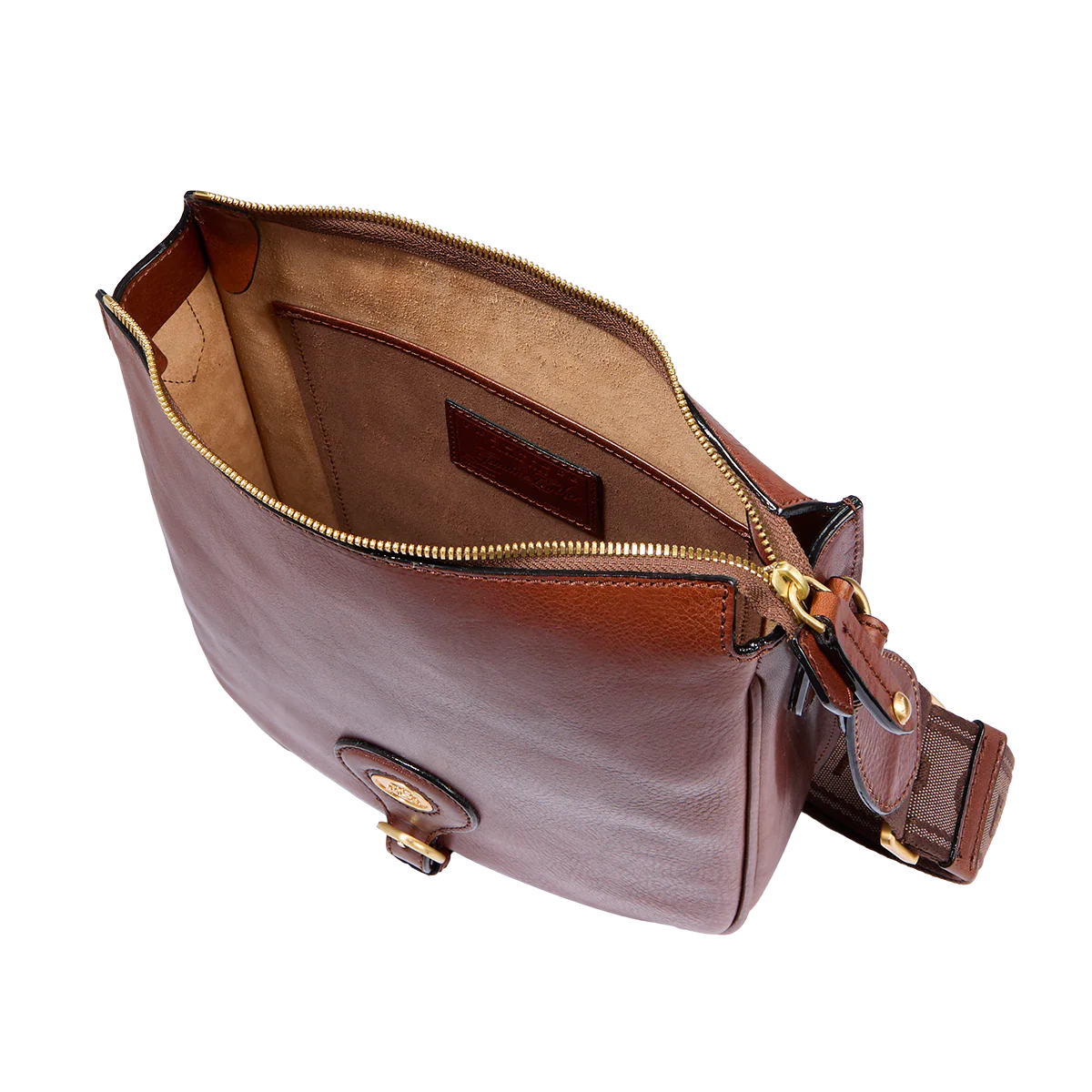 Borsa tracolla in pelle donna con chiusura zip - Image 4