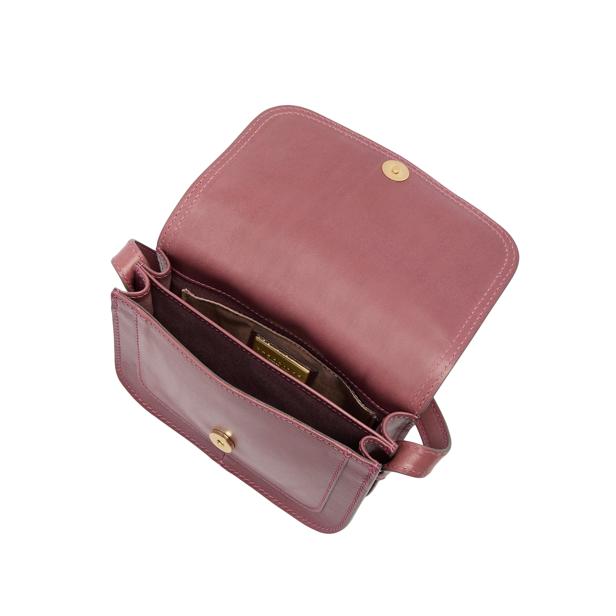 Borsa tracolla in pelle a scomparti small size - Image 4