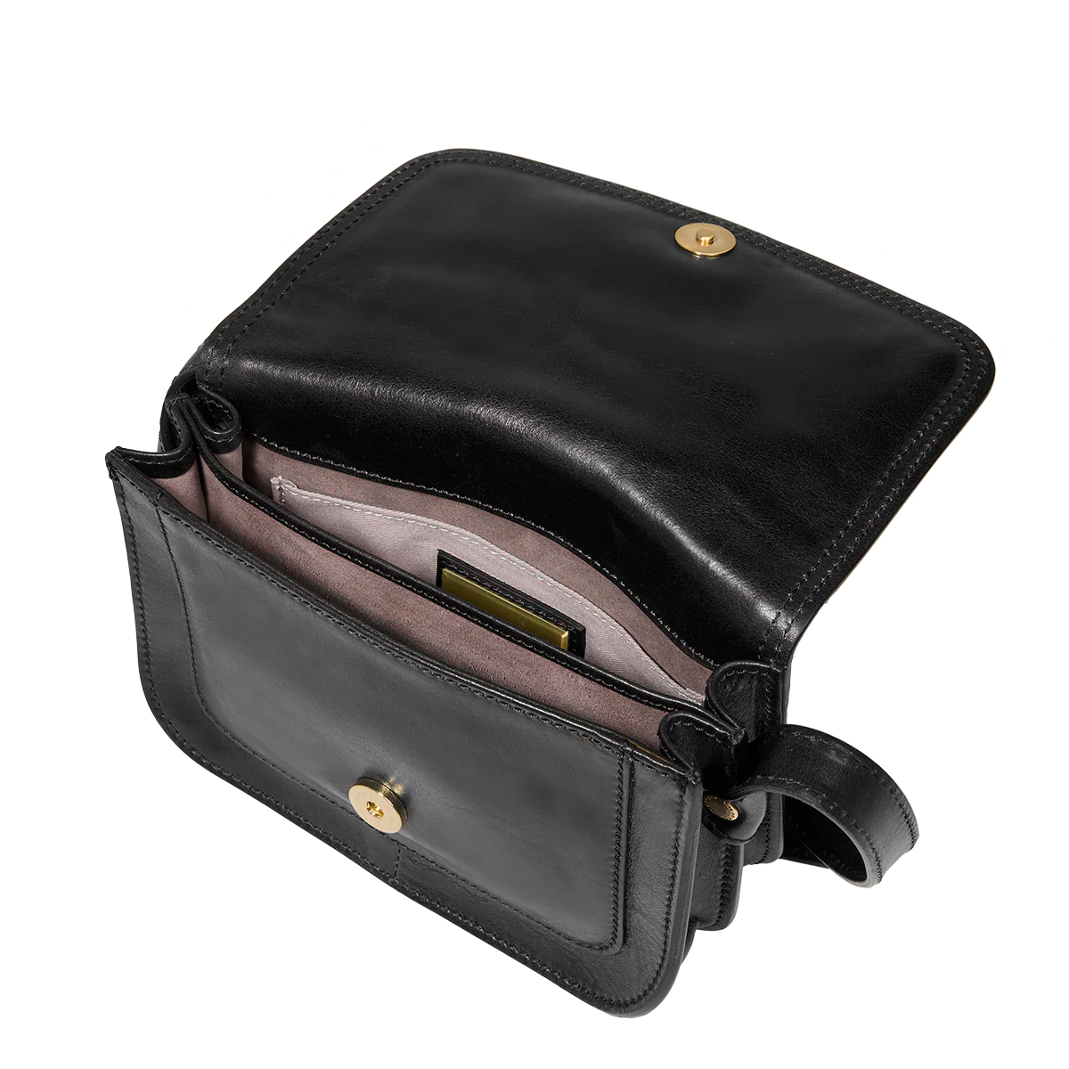 Borsa tracolla in pelle a scomparti small size - Image 4