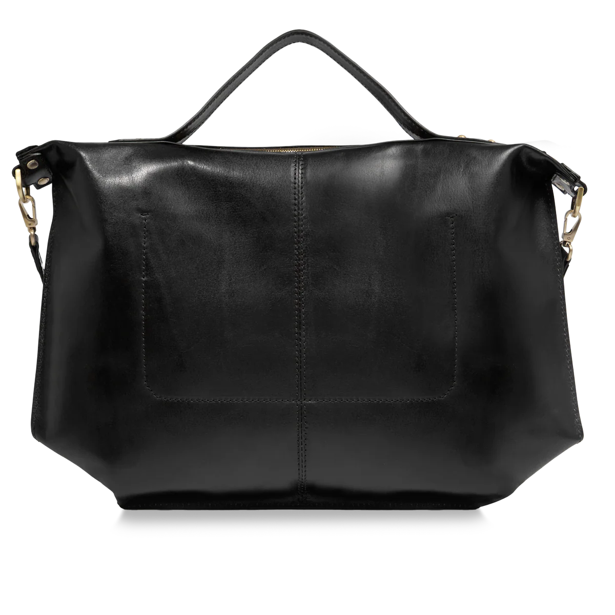 Borsa tracolla pelle chiusa con zip taglia l - Image 3