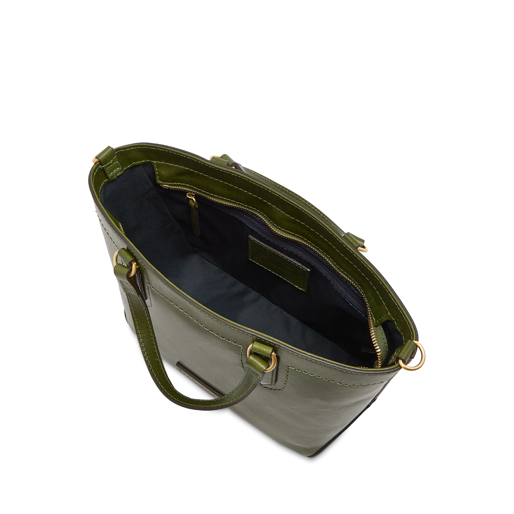 Borsa a mano in pelle con tracolla removibile - Image 4