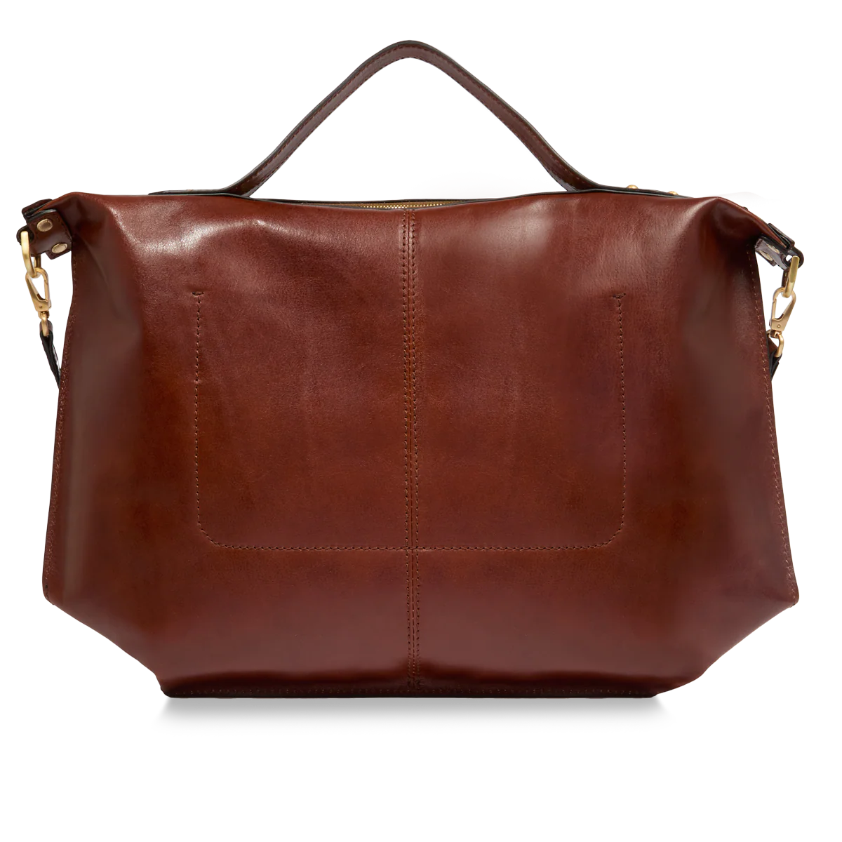 Borsa tracolla pelle chiusa con zip taglia l - Image 3