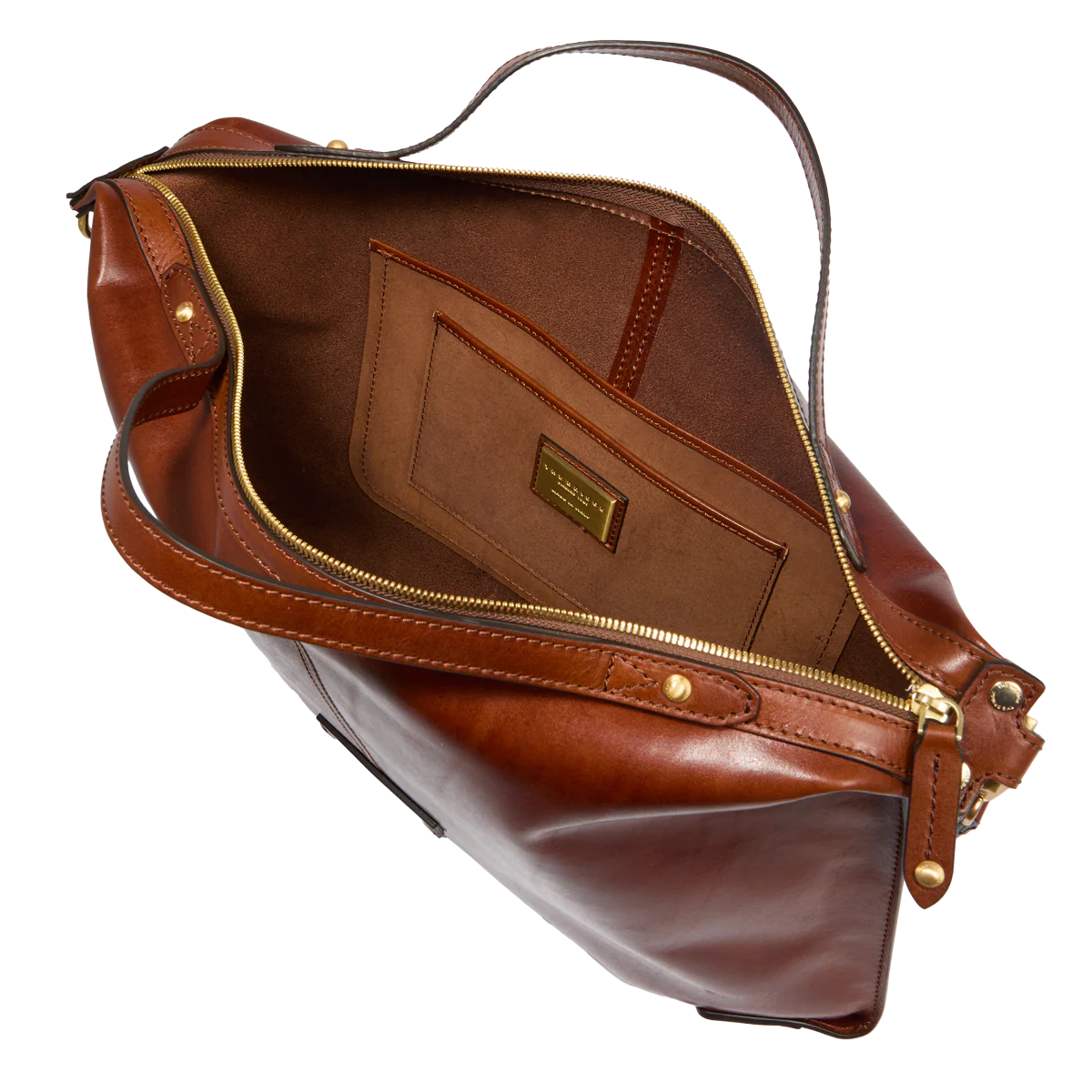 Borsa tracolla pelle chiusa con zip taglia l - Image 4