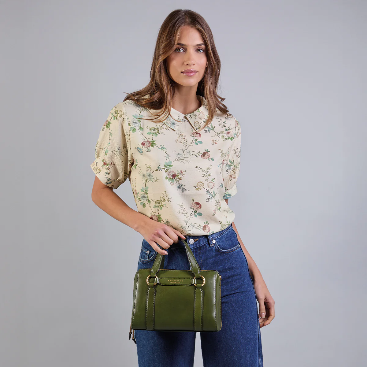 Borsa a mano in pelle con tracolla removibile - Image 7
