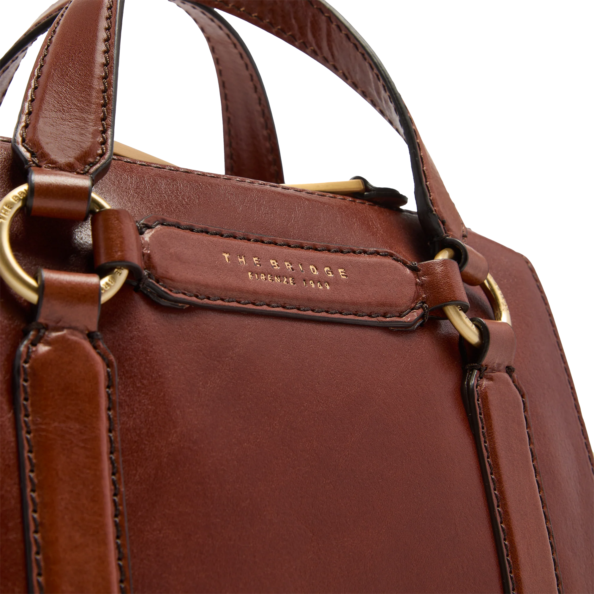 Borsa a mano in pelle con tracolla removibile - Image 5