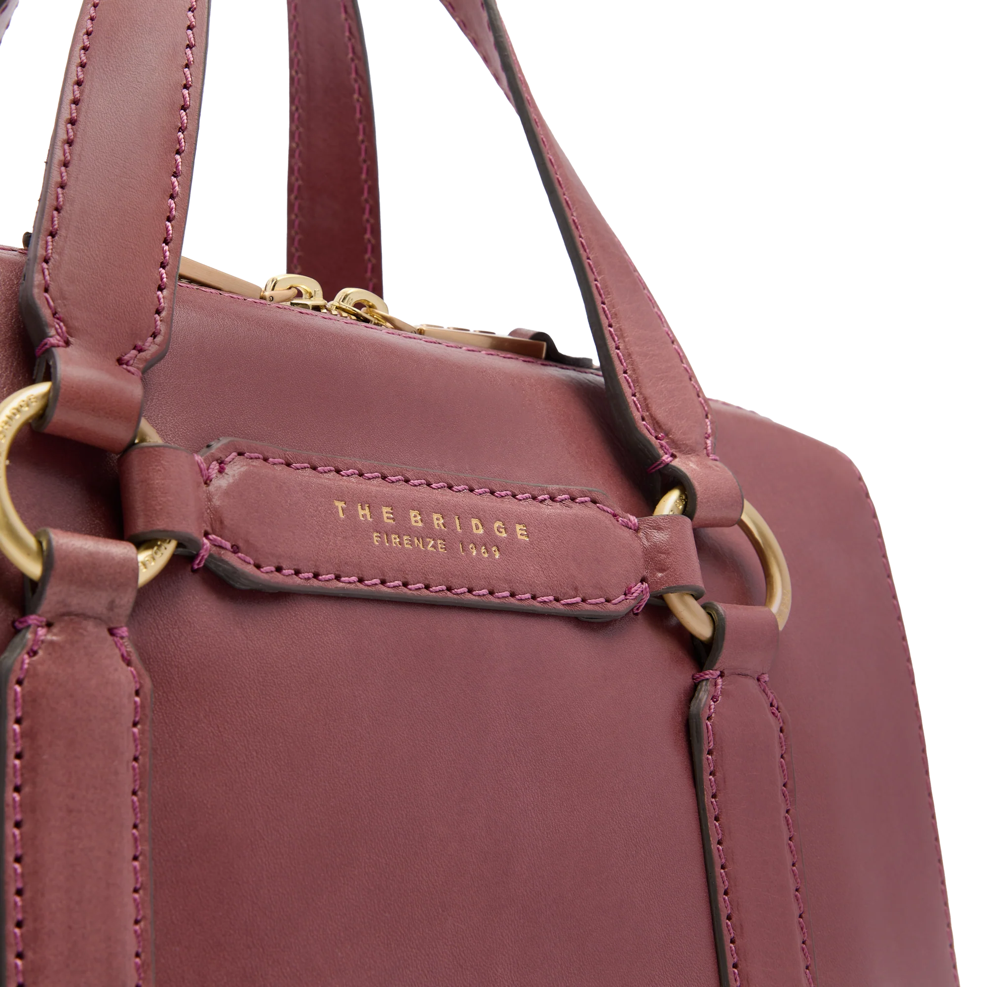 Borsa grande a mano in pelle con tracolla - Image 5