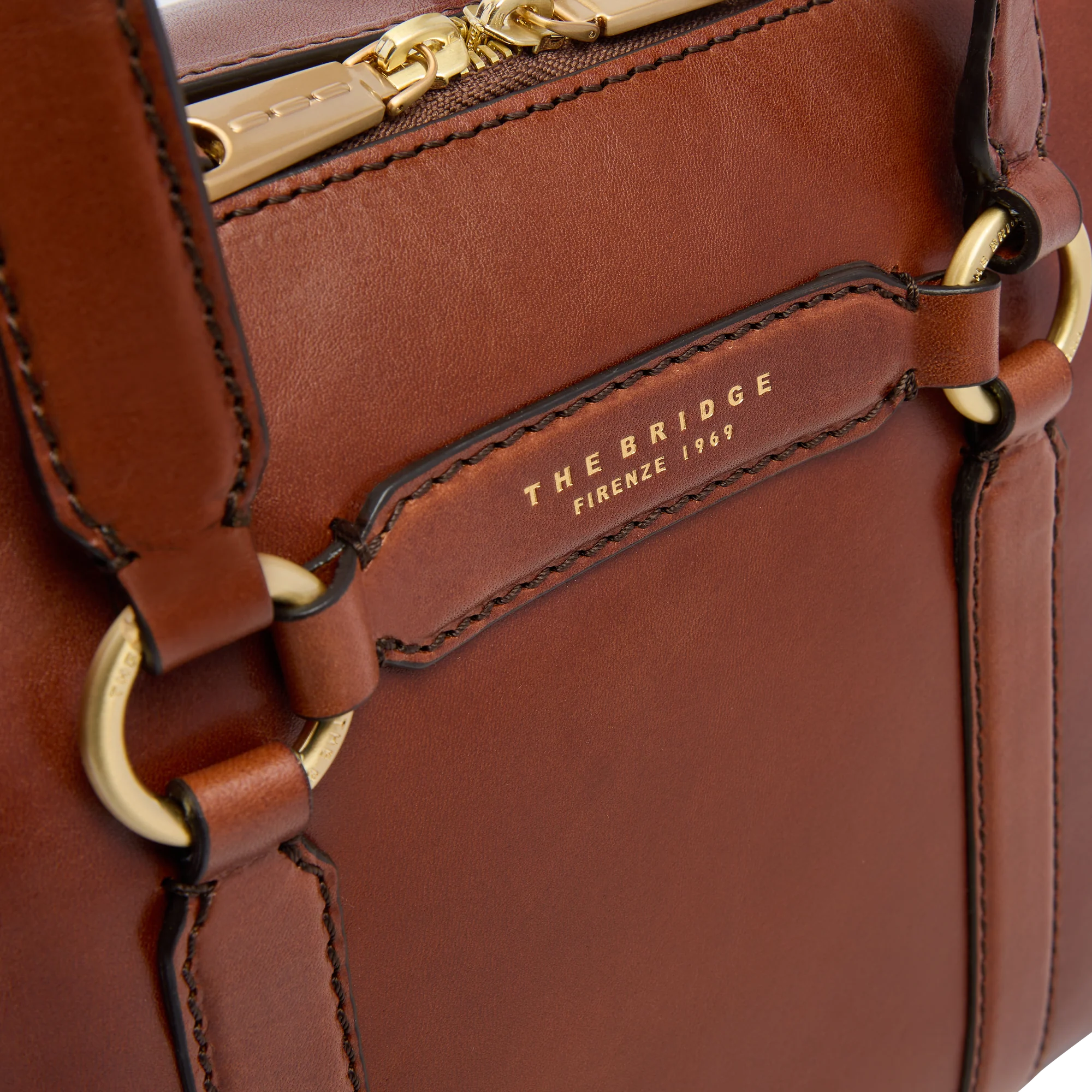 Borsa grande a mano in pelle con tracolla - Image 5