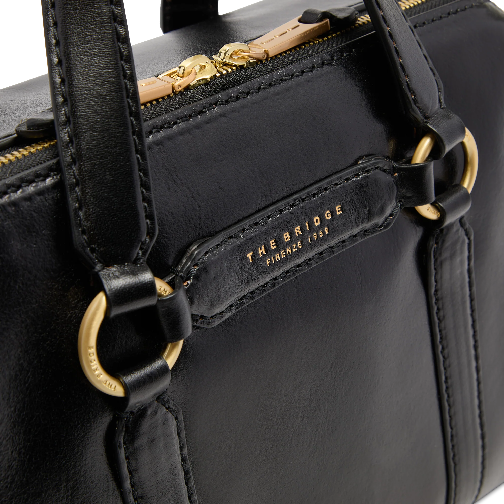 Borsa grande a mano in pelle con tracolla - Image 5