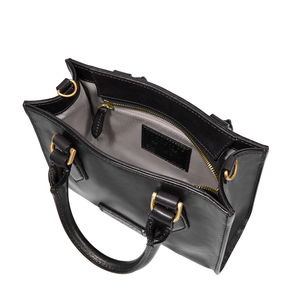 Borsa a mano in pelle con tracolla removibile - Image 4