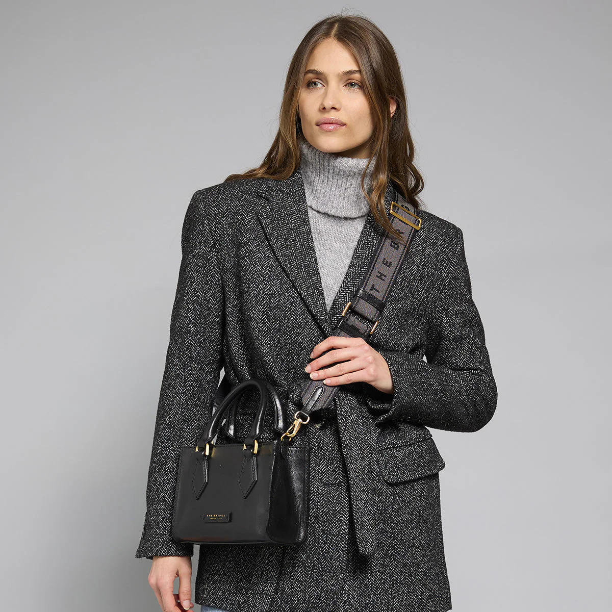 Borsa a mano in pelle con tracolla removibile - Image 7