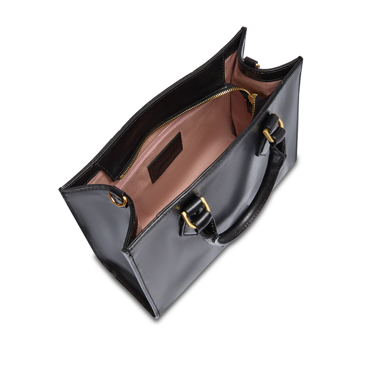 Borsa a mano in pelle con tracolla removibile - Image 4