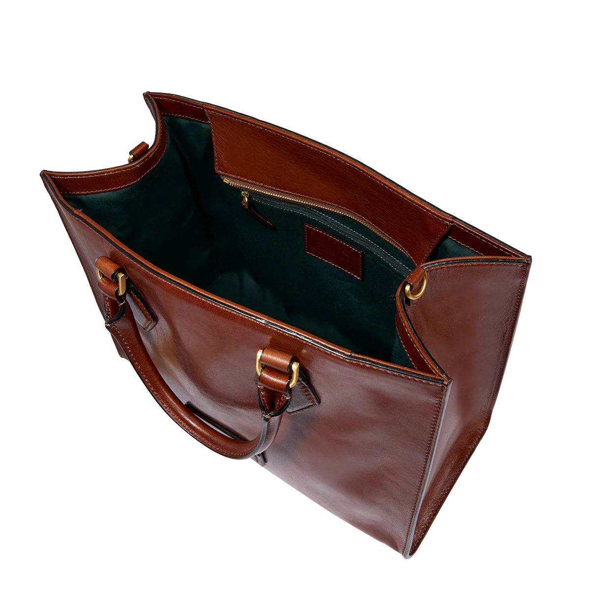 Borsa a mano in pelle con tracolla removibile - Image 4