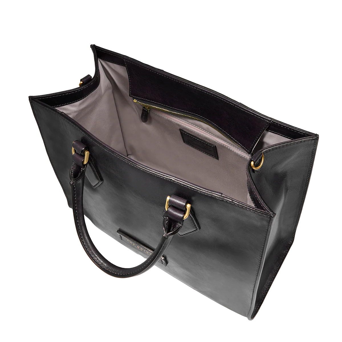 Borsa a mano in pelle con tracolla removibile - Image 4