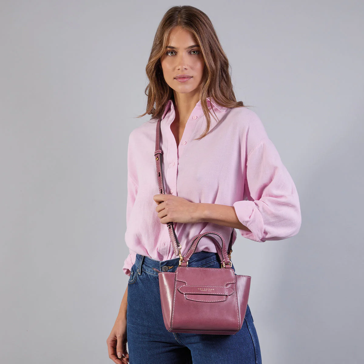 Borsa pelle donna con tracolla removibile - Image 6