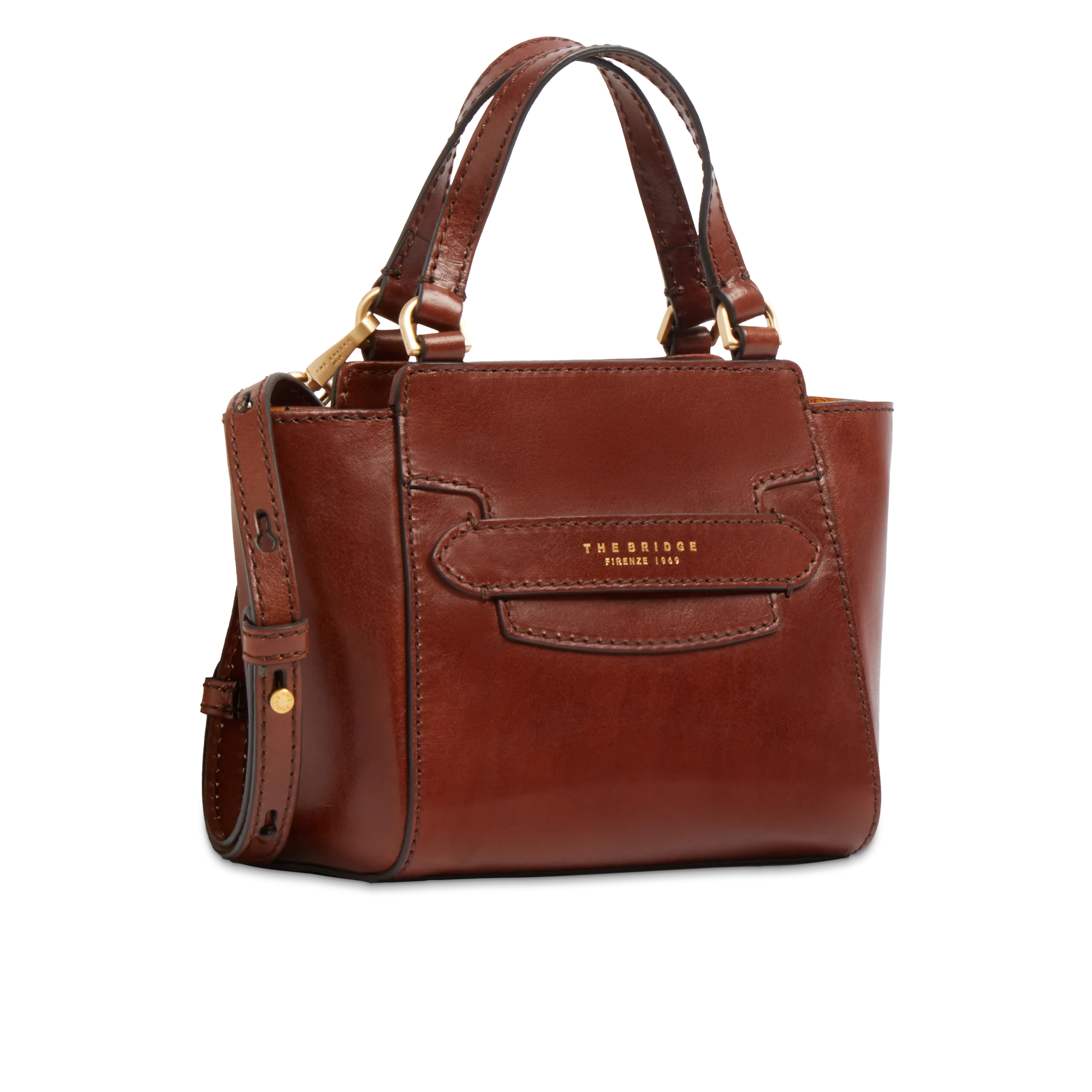 Borsa pelle donna con tracolla removibile - Image 2