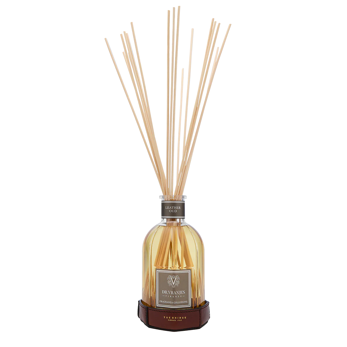 Limited Edition fragranza ambiente Leather Oud (1250 ml) ​con sottobottiglia in pelle - Image 2