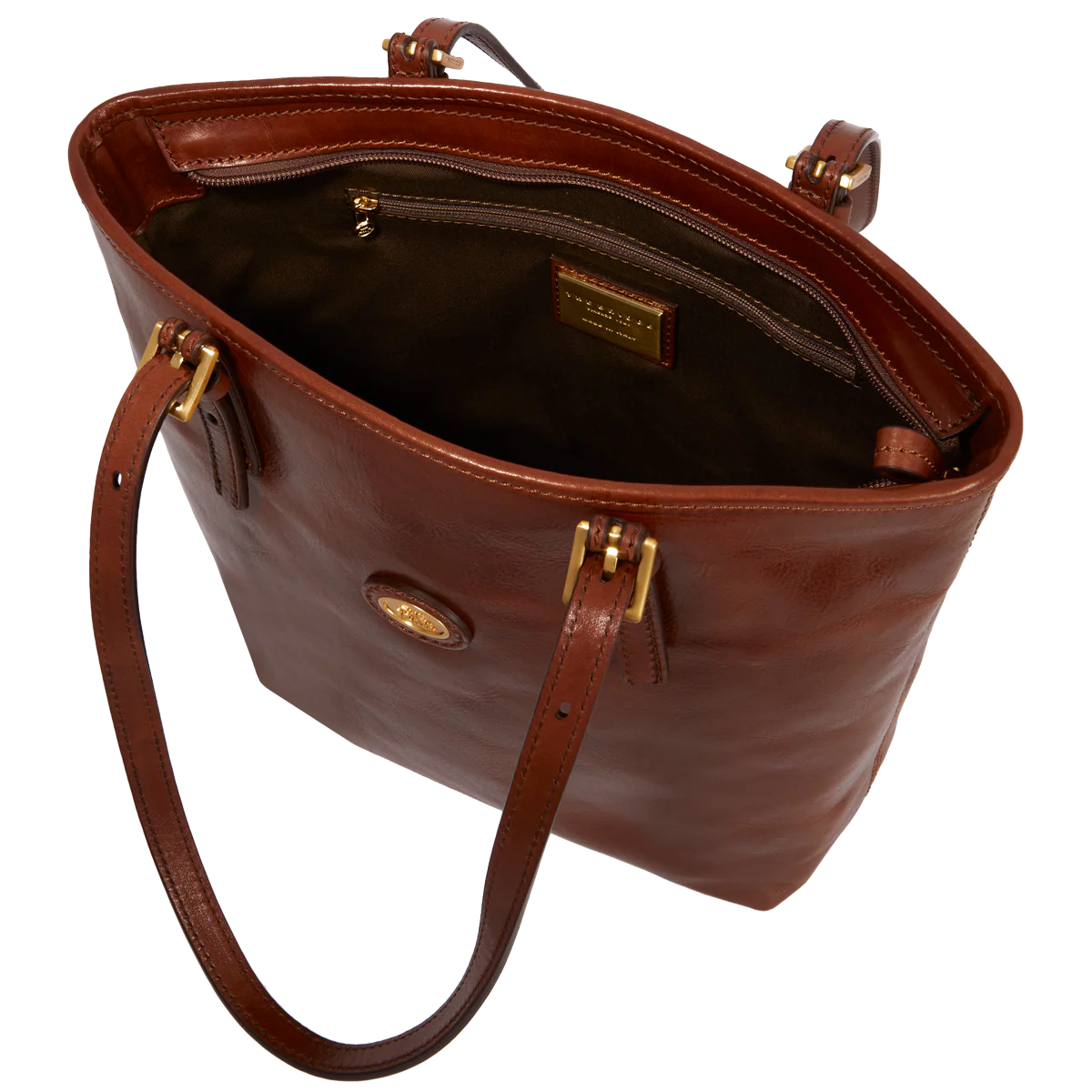 Borsa shopper pelle donna con zip - Image 4